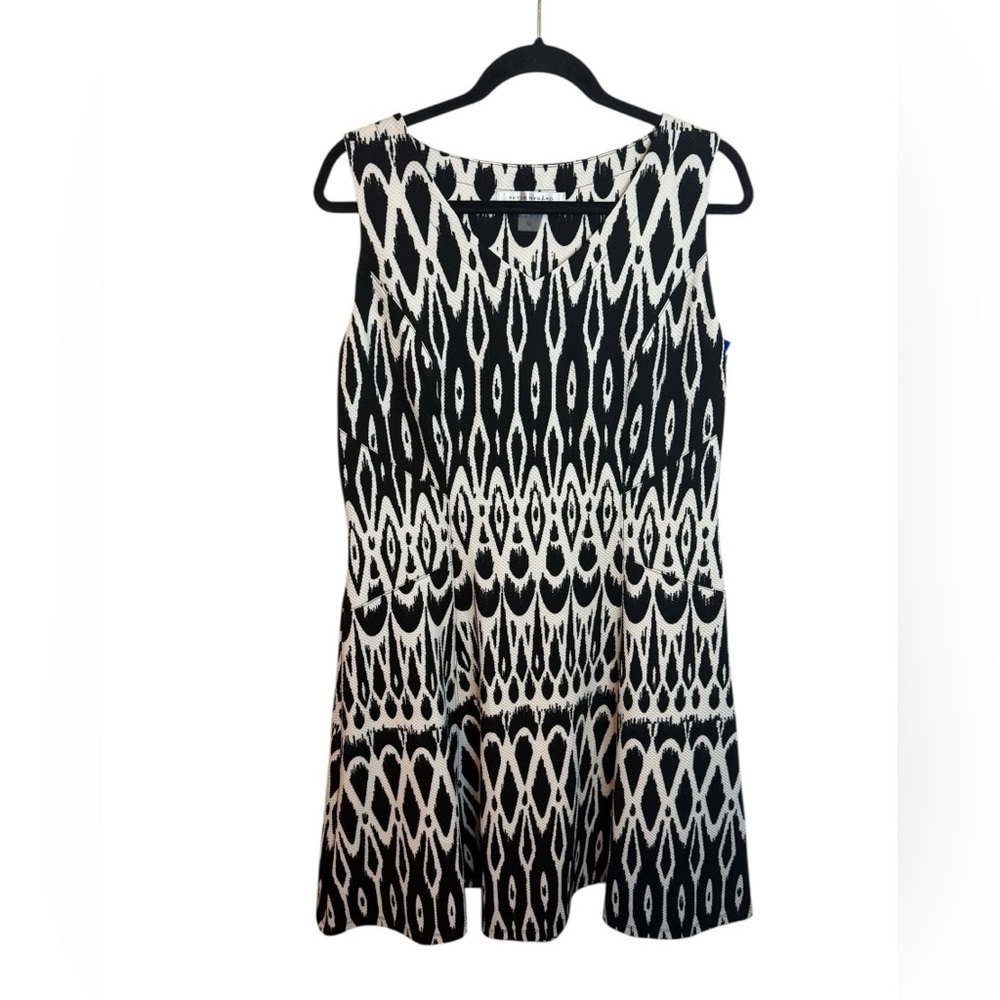 Nwt Peter Nygard Black and White Ikat Summer Dress